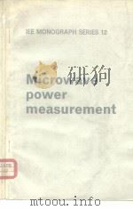 Microwave power measurement PDF电子版封面