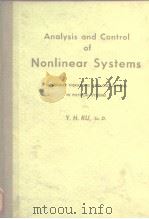 ANALYSIS AND CONTROL OF NONLINEAR SYSTEMS PDF电子版封面