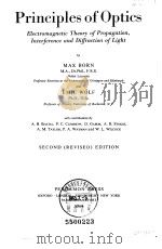 Principles of optics PDF电子版封面