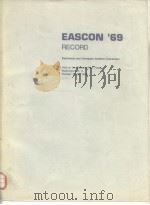 EASCON'69 Record (Electronics & Aerospace Systems Convention) PDF电子版封面