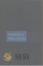 Introduction to Modern Statistics PDF电子版封面
