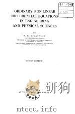 ORDINARY NON*LINEAR DIFFERENTIAL EQUATIONS IN ENGINEERING AND PHYSICAL SCIENCES PDF电子版封面