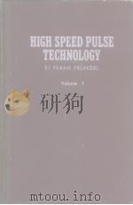 HIGH SPEED PULSE TECHNOLOGY VOL.1 PDF电子版封面