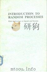 INTRODUCTION TO RANDOM PROCESSES PDF电子版封面 0070228558