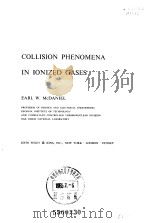 COLLISION PHENOMENA IN IONIZED GASES PDF电子版封面