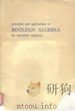 Principles and applications of Boolean algebra for electronic engineers PDF电子版封面