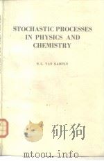 STOCHASTIC PRPOCESSES IN PHYSICS ANDCHEMISTRY PDF电子版封面