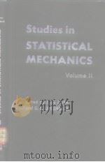 Studies in STATISTICAL MECHANICS Volume II PDF电子版封面