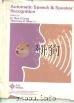 Automatic speech & speaker recognition 1979（ PDF版）