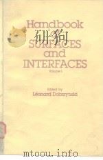 Handbook of surfaces and Interfaces vol.1 PDF电子版封面 0824098579