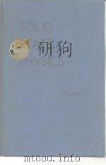 SOLID STATE PHYSICS Advances in Research andApplications PDF电子版封面