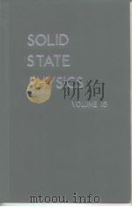 SOLID STATE PHYSICS VOLUME 16 PDF电子版封面
