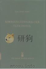 KOORDINATENSCHALTER·ELEKTRONIK PDF电子版封面