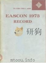 EASCON'73 record Electronics and Aerospace Systems Convention PDF电子版封面