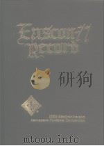 EASCON-77 record:IEEE electronics and aerospace systems convention 1977 PDF电子版封面