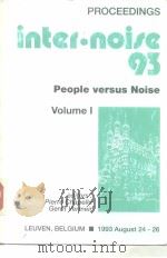 PROCEEDINGS inter·noise 93 People versus Noise (Volume1、2、3) PDF电子版封面 9052040214