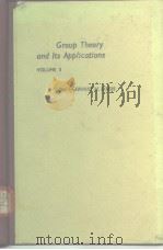 Group theory and its applications V.II PDF电子版封面