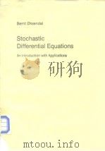 Stochastic differntial equations an introduction with applications 1985 PDF电子版封面