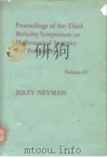 Proceedings of the Third Berkeley Symposium on Mathematical Statistics and Probability PDF电子版封面