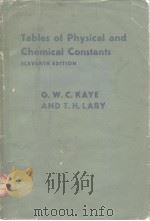 PHYSICAL AND CHEMICAL CONSTANTS PDF电子版封面