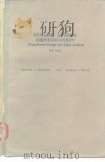 DYNAMIC SYSTEM IDENTIFICATION Experiment Design and Data Analysis PDF电子版封面