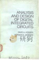ANALYSIS AND DESIGN OF DIGITAL INTEGRATED CIRCUITS PDF电子版封面 0070291535