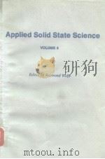 Applied Solid State Science VOLUME 6（ PDF版）