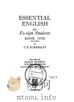 ESSENTIAL ENGLISH for Foreign Students PDF电子版封面