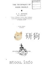 THE TECHNIQUE OF RADIO DESIGN PDF电子版封面