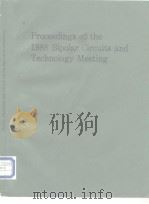 Proceedings of the 1988 Bipolar Circuits and Technology Meeting PDF电子版封面