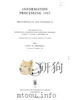 INFORMATION FROCESSING 1962 PDF电子版封面