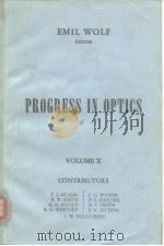 PROGRESS IN OPTICS VOL.10 PDF电子版封面