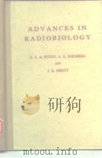 Advances in radiobiolgy Hevesy G.C PDF电子版封面
