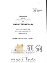 Proceedings of the International Symposium on Magnet Technology PDF电子版封面