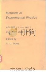 Methods of ExperimentalPhysics Vol.15——PART A QUANTUM ELECTRONICS PDF电子版封面 0124759157