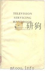 TELEVISION SERVICING HANDBOOK PDF电子版封面 0408000333