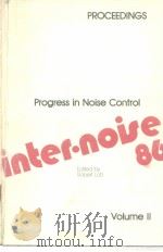 PROCEEDINGS INTER·NOISE 86 Progress in Noise Control industry VOL.2 PDF电子版封面