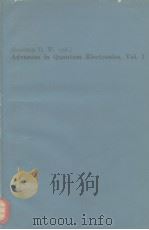 Advances in Quantum Electronics.Vol.1 PDF电子版封面 0120350017