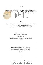 The theory ofsound PDF电子版封面