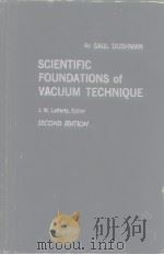 Scientitic founndations of vacuum technique.（ PDF版）