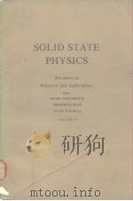 SOLID STATE PHYSICS VOLUME 34 PDF电子版封面 0126077347