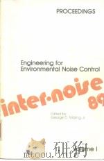 PROCEEDINGS INTER·NOISE 89 Engineering for Environmental Noise Control vol.1-2 PDF电子版封面