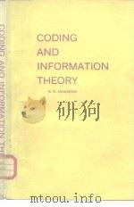 CODING AND INFORMATION THEORY PDF电子版封面 0131391399