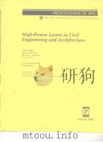 High-Power Lasers in Civil Engineering and Architecture PDF电子版封面 081943485X