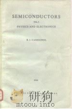 SEMICONDUCTORS VOL.I PDF电子版封面