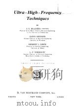 Ultra-High*-Frequency Techniques（ PDF版）