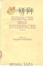 Handbook of surfaces and Interfaces vol.2 PDF电子版封面 0824098560