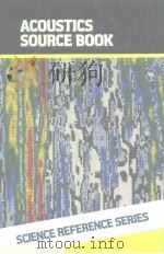 ACOUSTICS SOURCE BOOK PDF电子版封面 0070455082