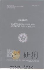 STRESS BASIC MECHANISMS AND CLINICAL IMPLICATIONS PDF电子版封面 0897669444