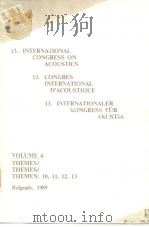 13.INTERNATIONAL CONGRESS ONACOUSTICS13.CONGRES INTERNATIONALD'ACOUSTIQUE 13.INTERNATIONALERKON PDF电子版封面